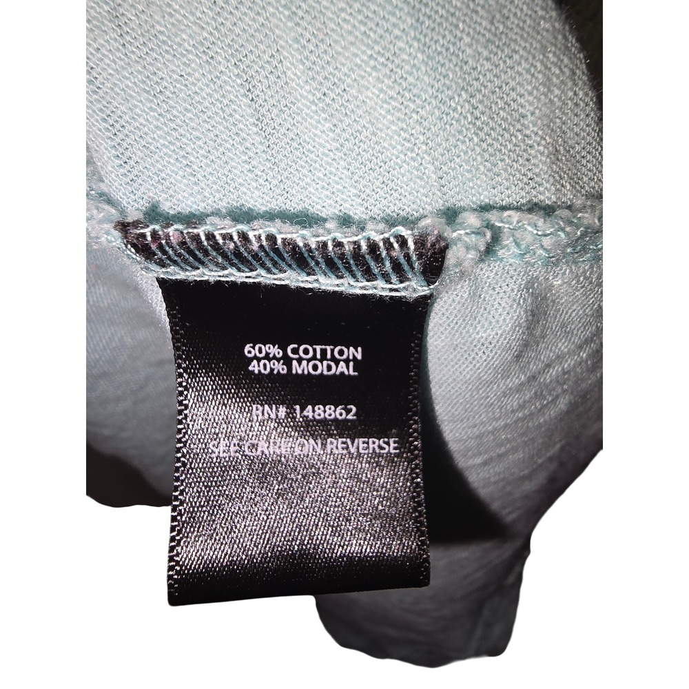 Torrid Light seafoam Smocked Babydoll Peplum Top Puff Sleeve V-Neck Size 0 L XL - Picture 5 of 5